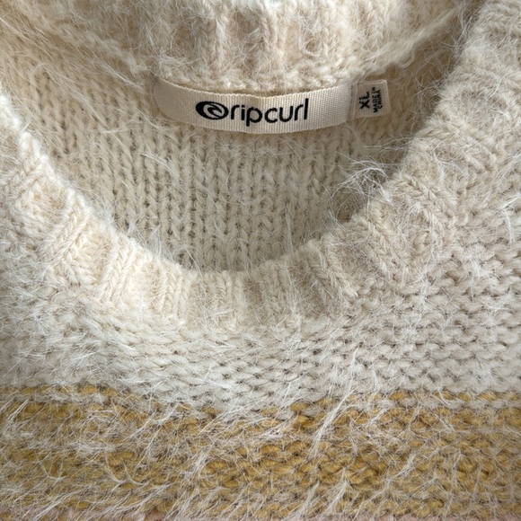 Rip Curl Sunset Waves Balloon Sleeves Fuzzy Sweater XL - Picture 3 of 14